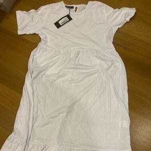 Brand New Nasty Gal White Tee Dress
